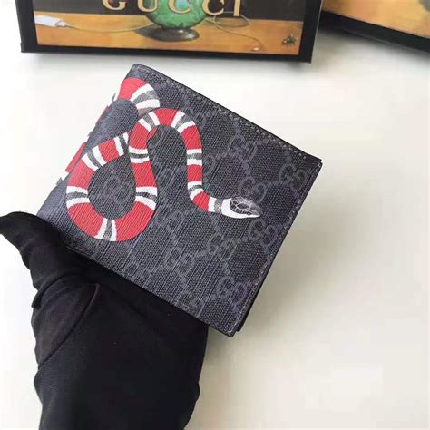 gucci supreme snake belt|gucci snake wallet men's.